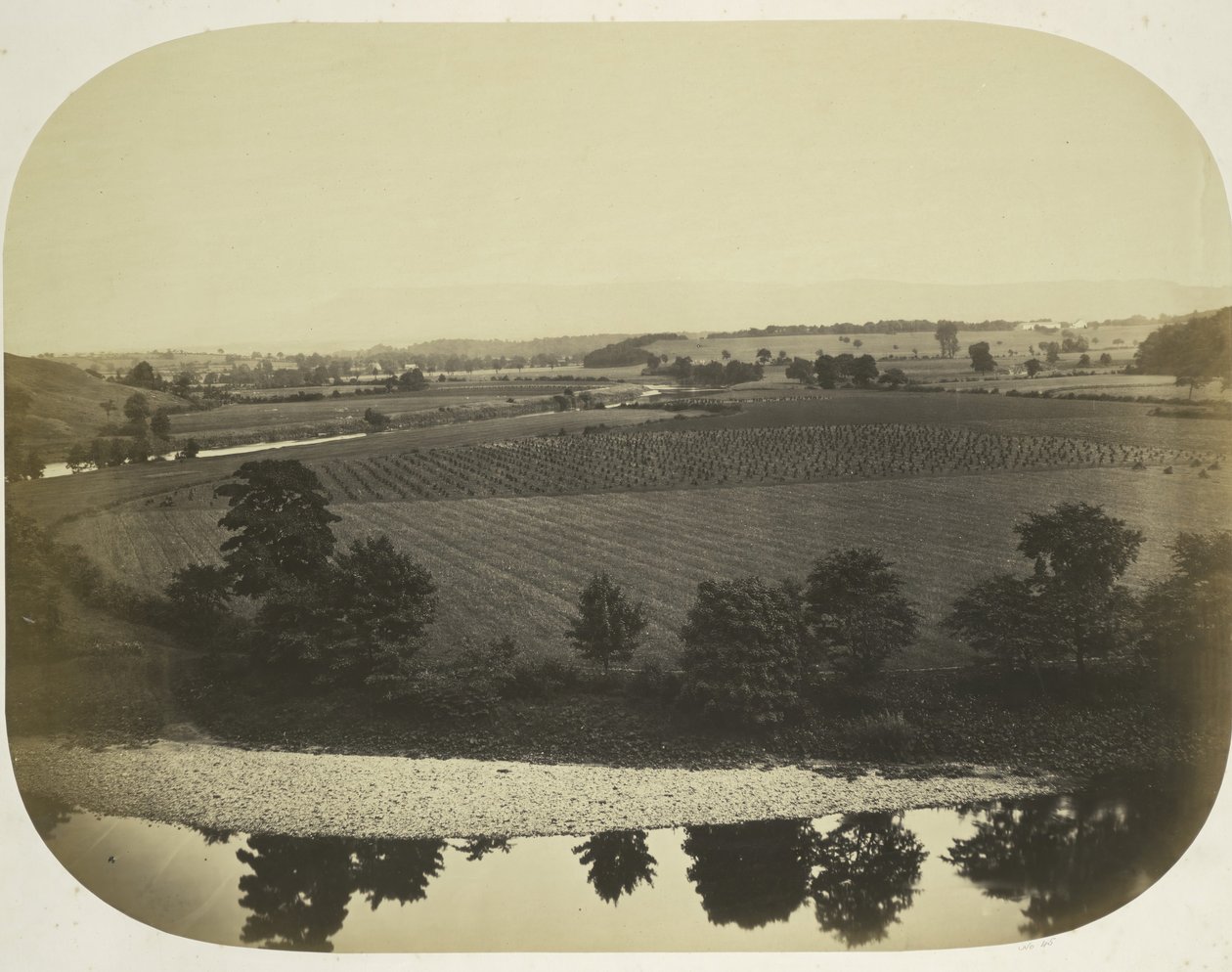 Vallei van de Ribble en Pendle Hill, 1859 door Roger Fenton