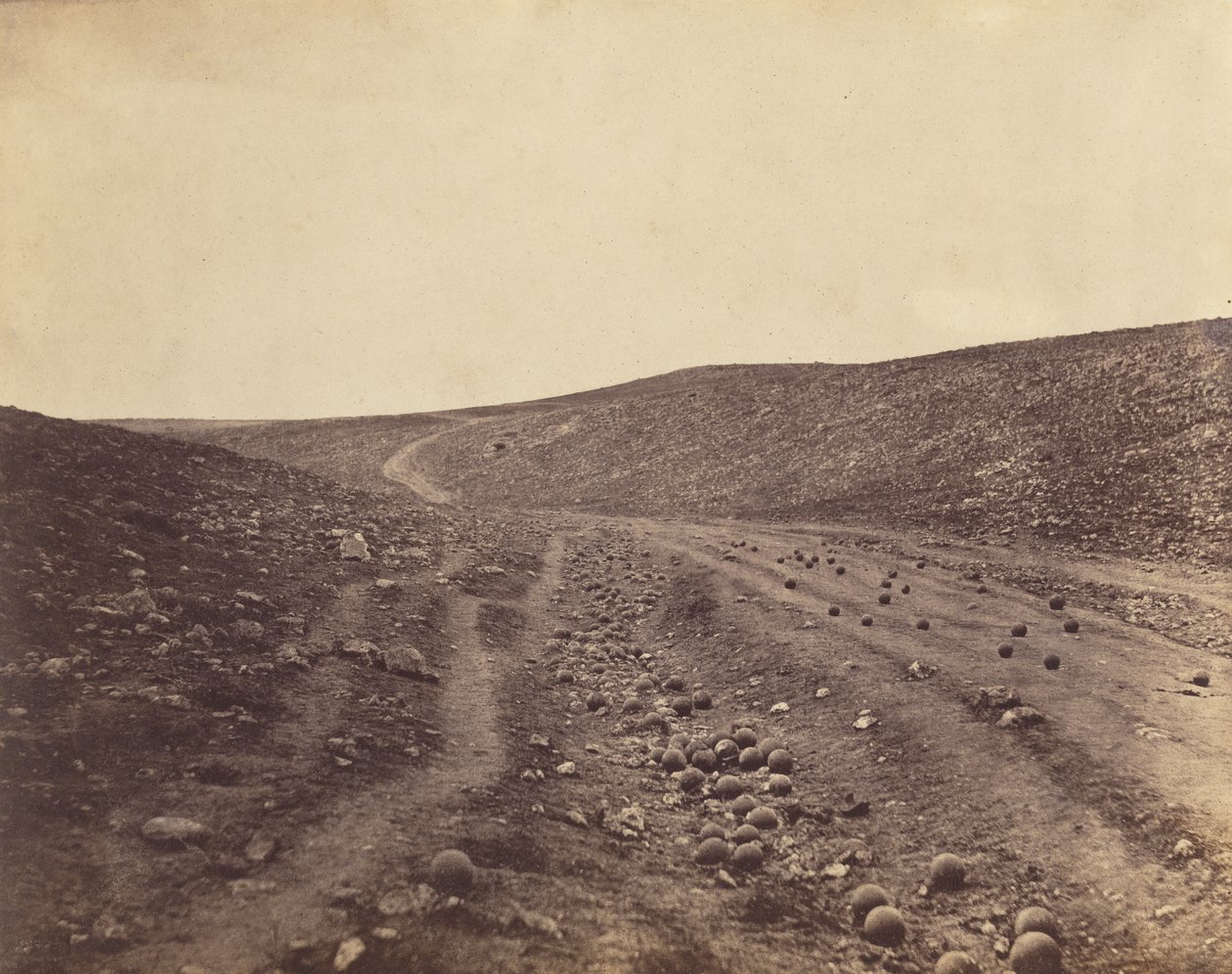 Vallei van de schaduw des doods door Roger Fenton