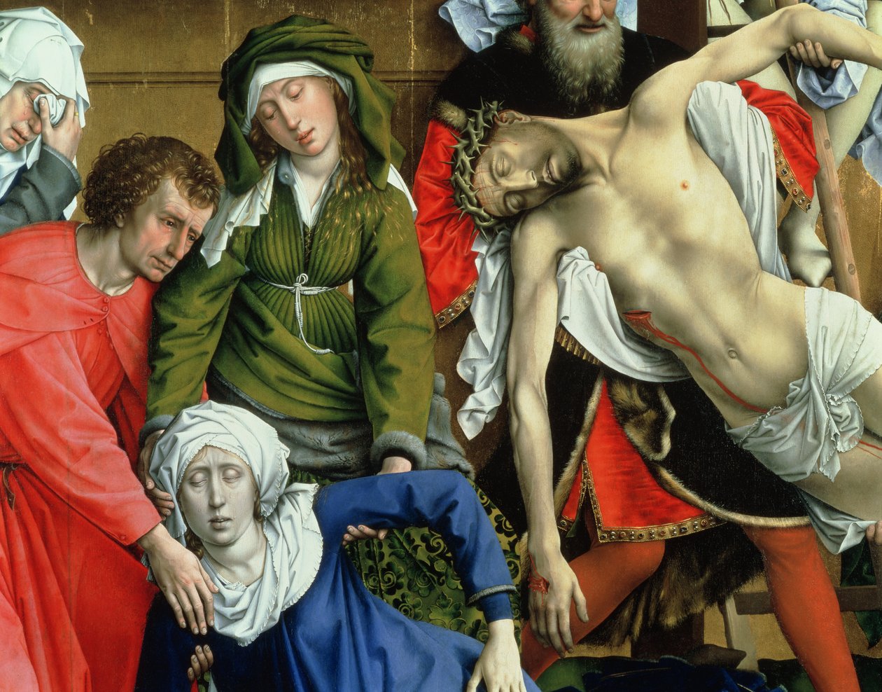 Kruisafneming, 1435 (detail) door Rogier van der Weyden