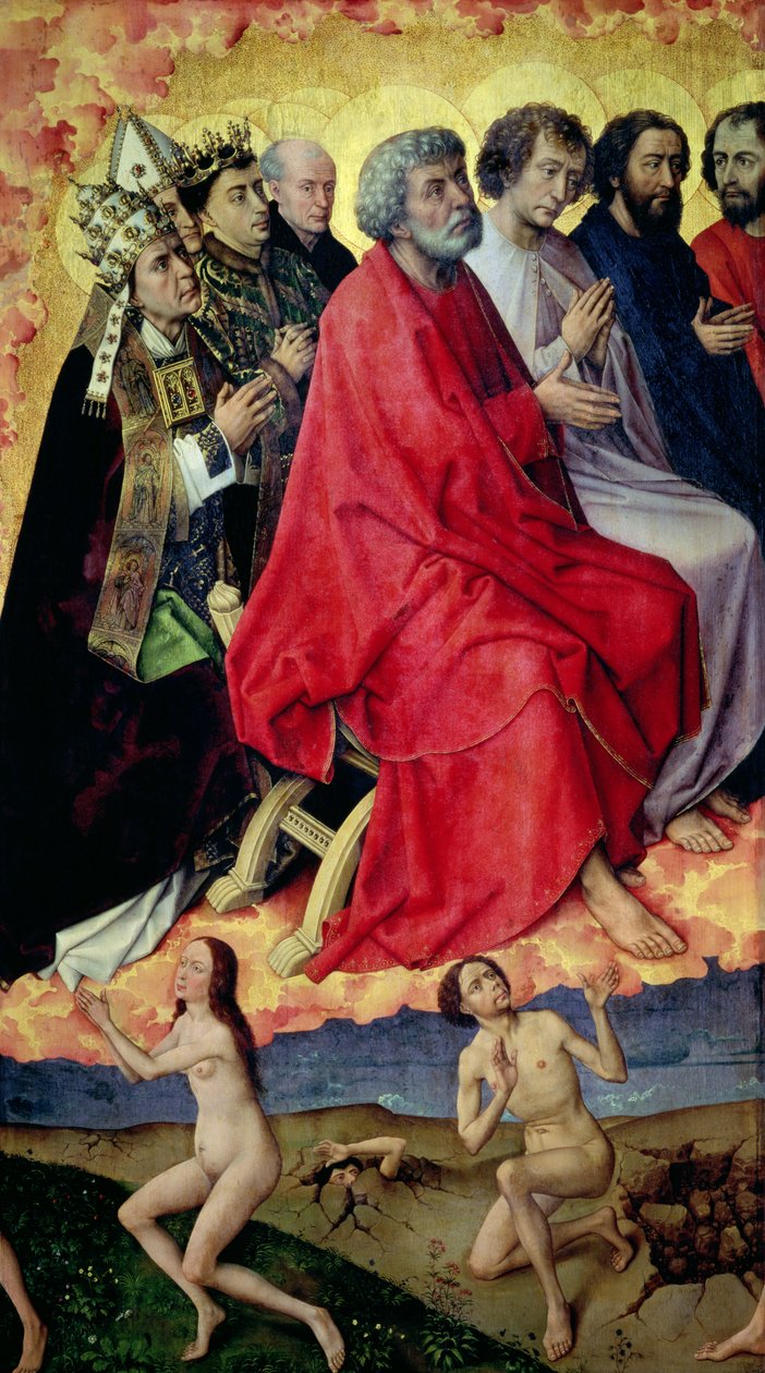 Detail van de Opstanding uit de Doden, uit Het Laatste Oordeel, ca. 1445-50 door Rogier van der Weyden