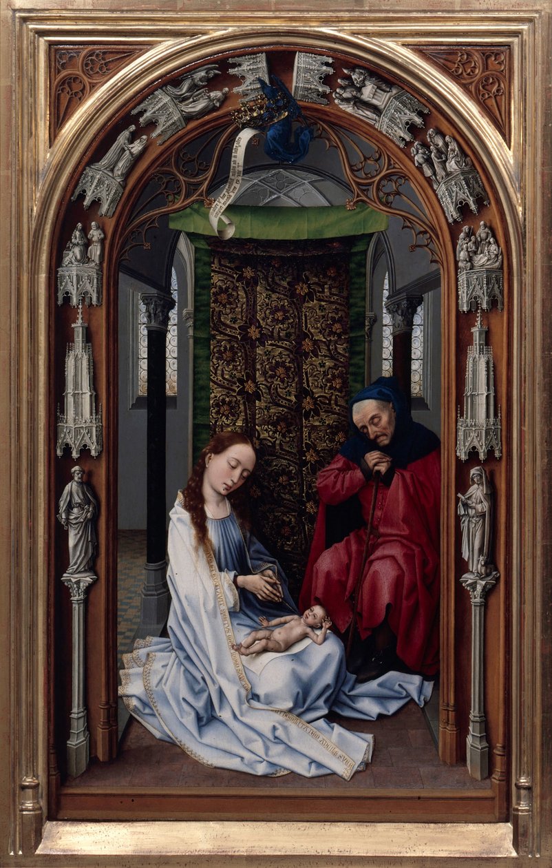 Het altaar van Onze Lieve Vrouw (Miraflores Altaar) door Rogier van der Weyden