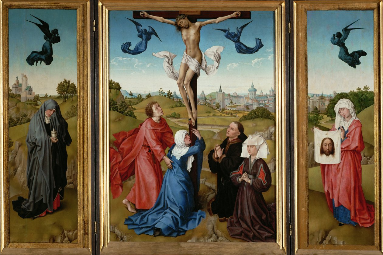 Drieluik - De kruisiging door Rogier van der Weyden