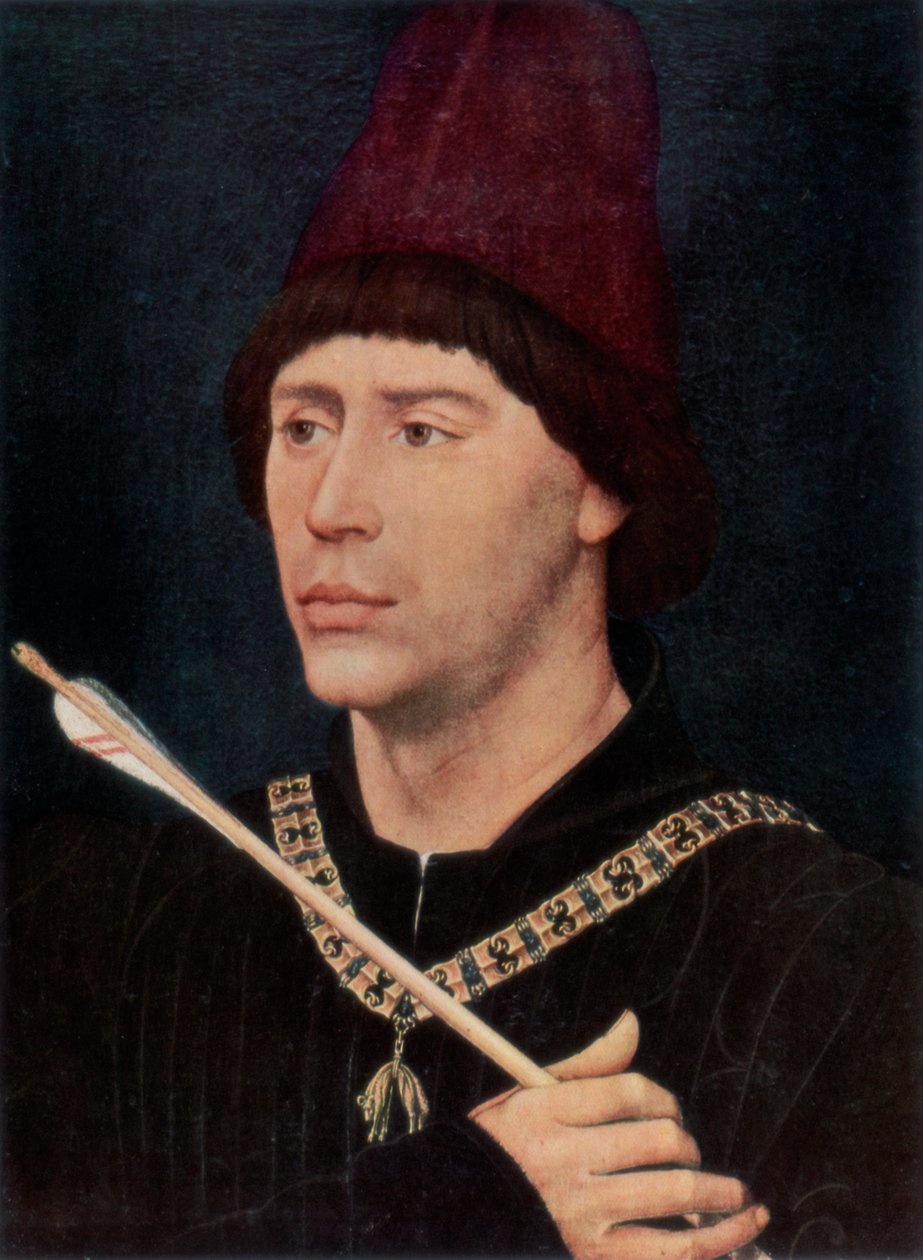 Portret van Antoine, bastaard van Bourgondië, ca. 1456, 1927 door Rogier van der Weyden