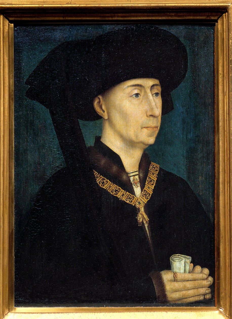 Portret van Filips III van Bourgondië, genaamd Filips de Goede door Rogier van der Weyden
