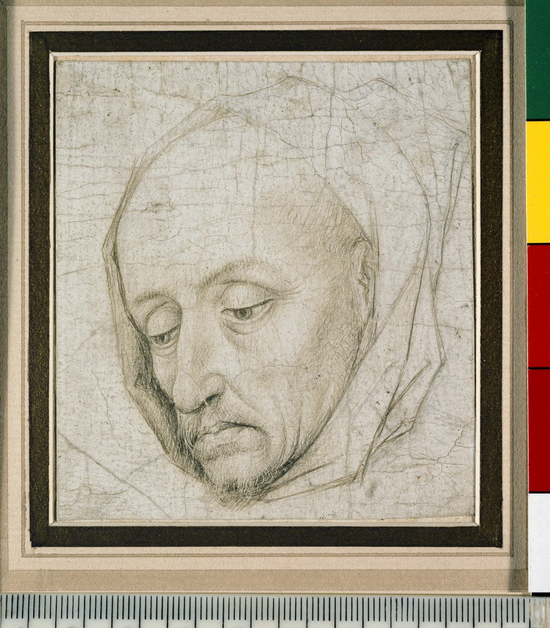 Studie van het hoofd van een oude man door Rogier van der Weyden