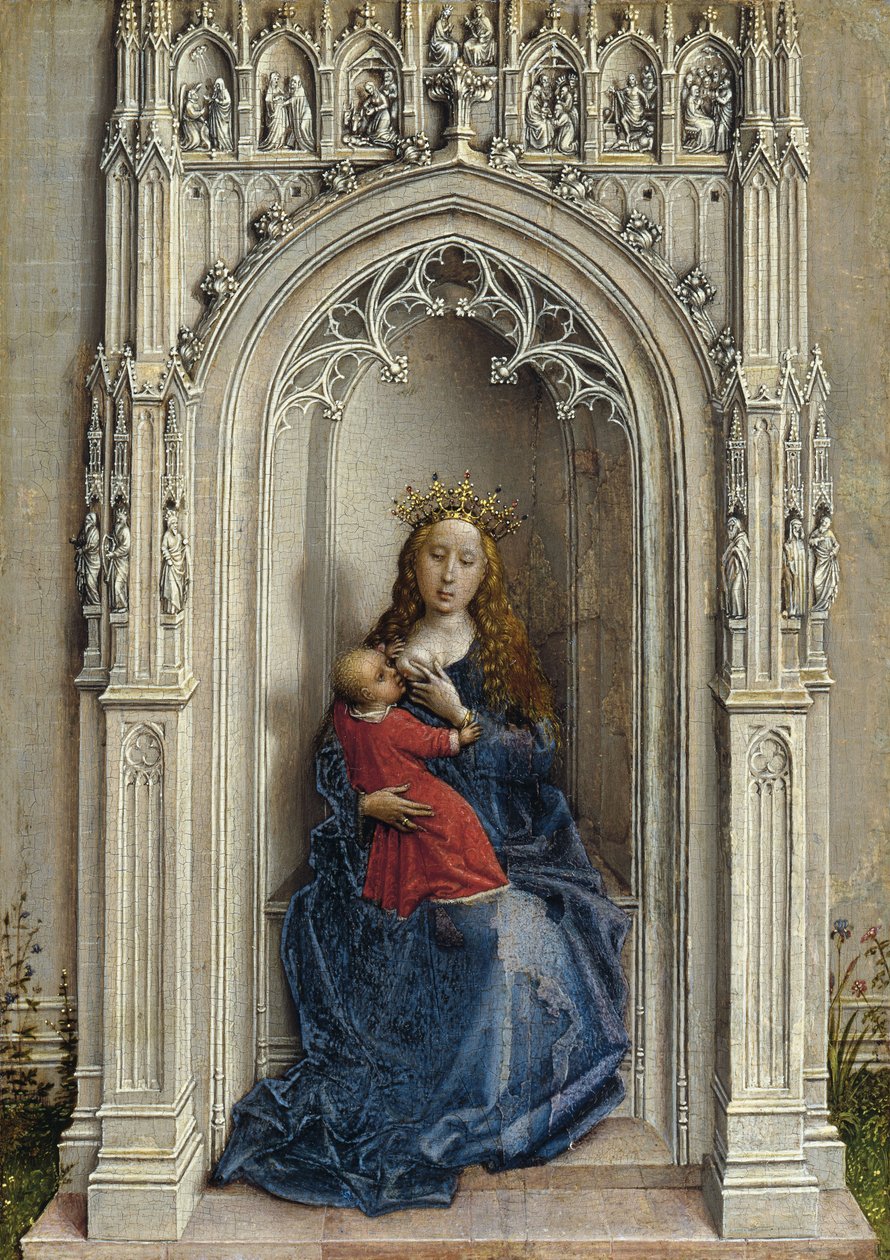 De Maagd en het Kind op de Troon, ca. 1433 door Rogier van der Weyden
