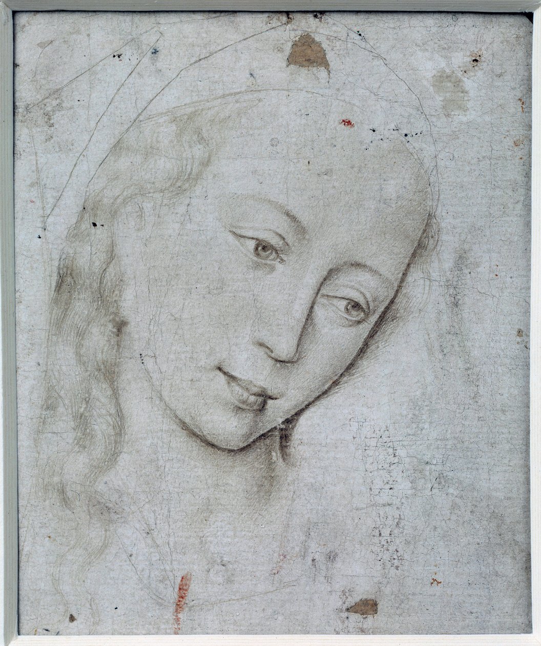 Hoofd van de Maagd door Rogier van der Weyden