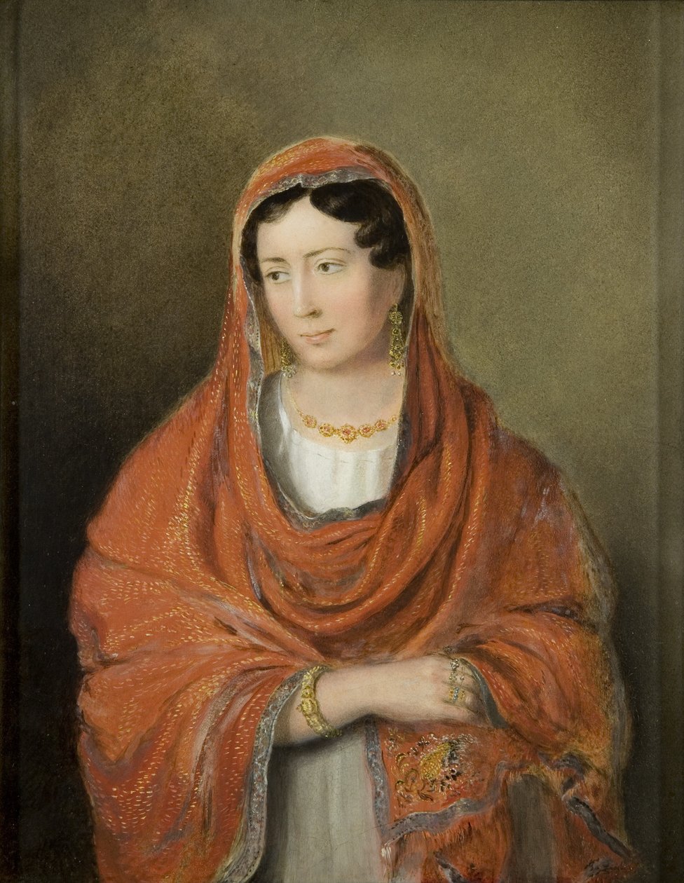 Portret van een dame, ca. 1820 door Rolinda Sharples