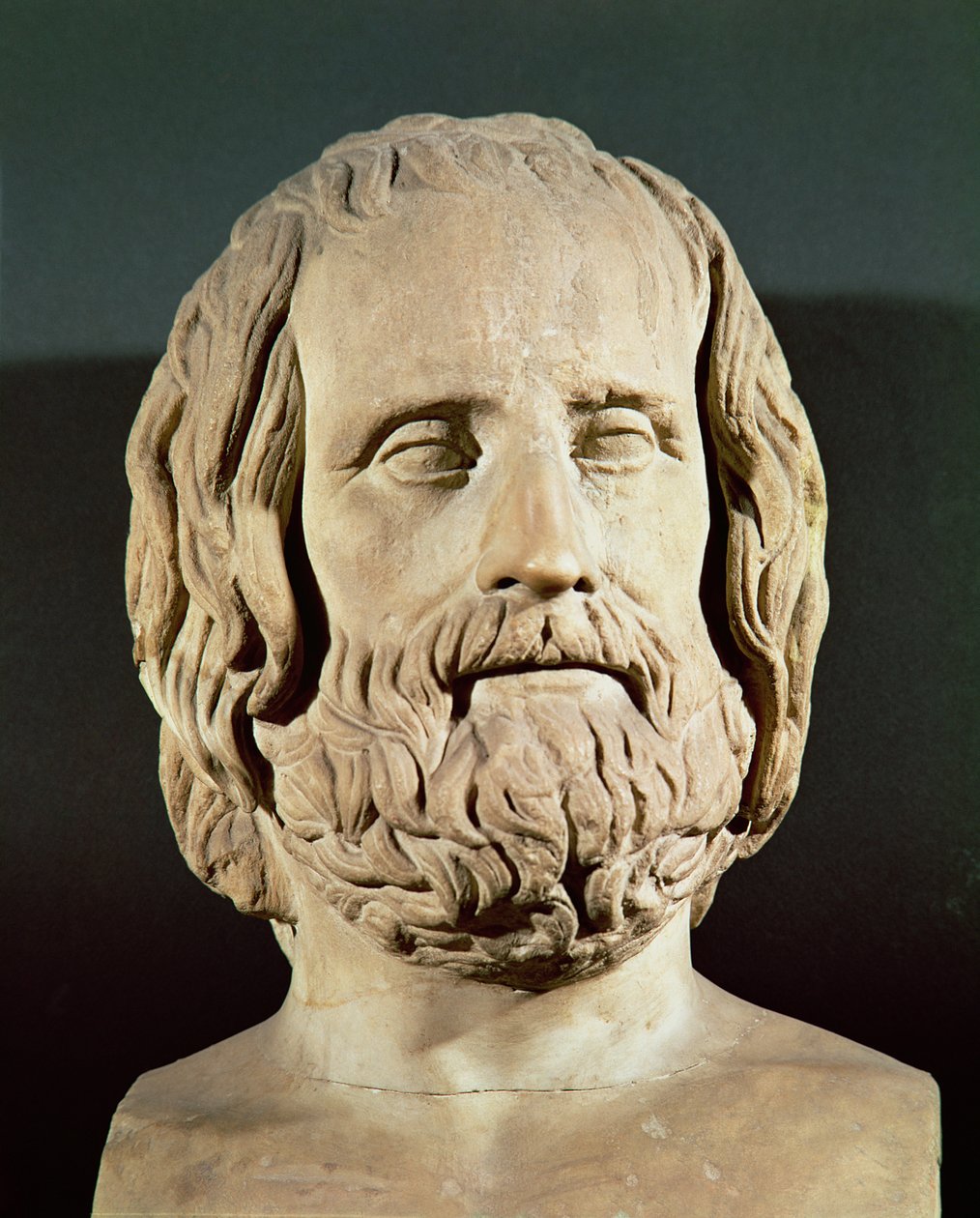 Buste van Euripides (c.480-406 v.Chr.) door Roman