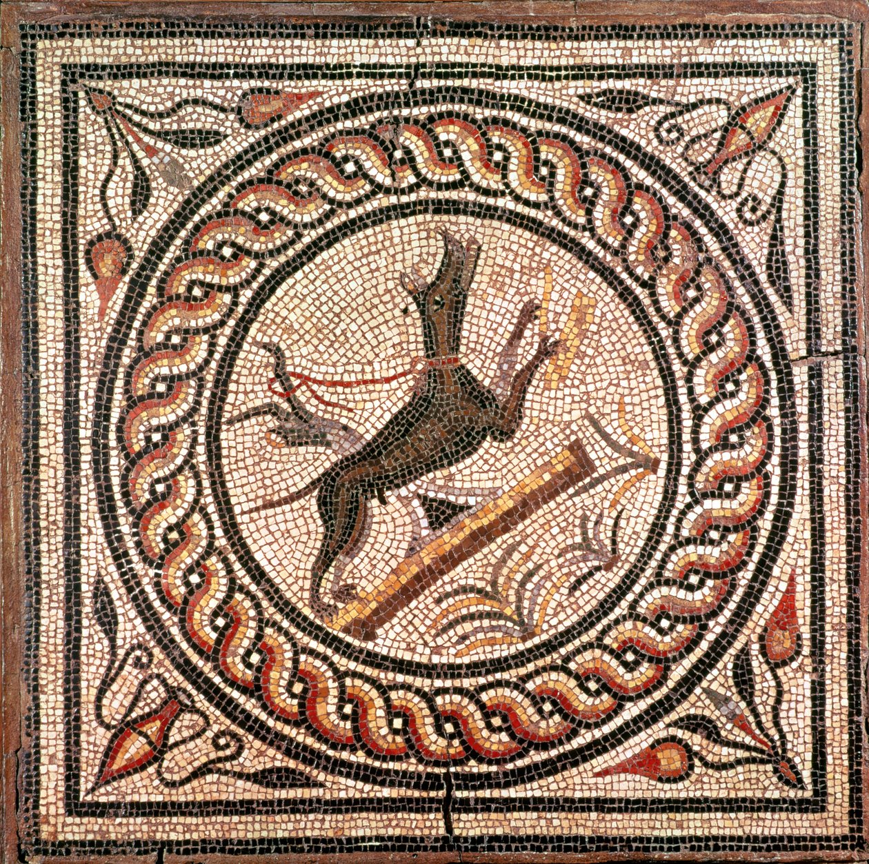 Cave Canem (Pas op voor de hond) 2e-3e eeuw door Roman