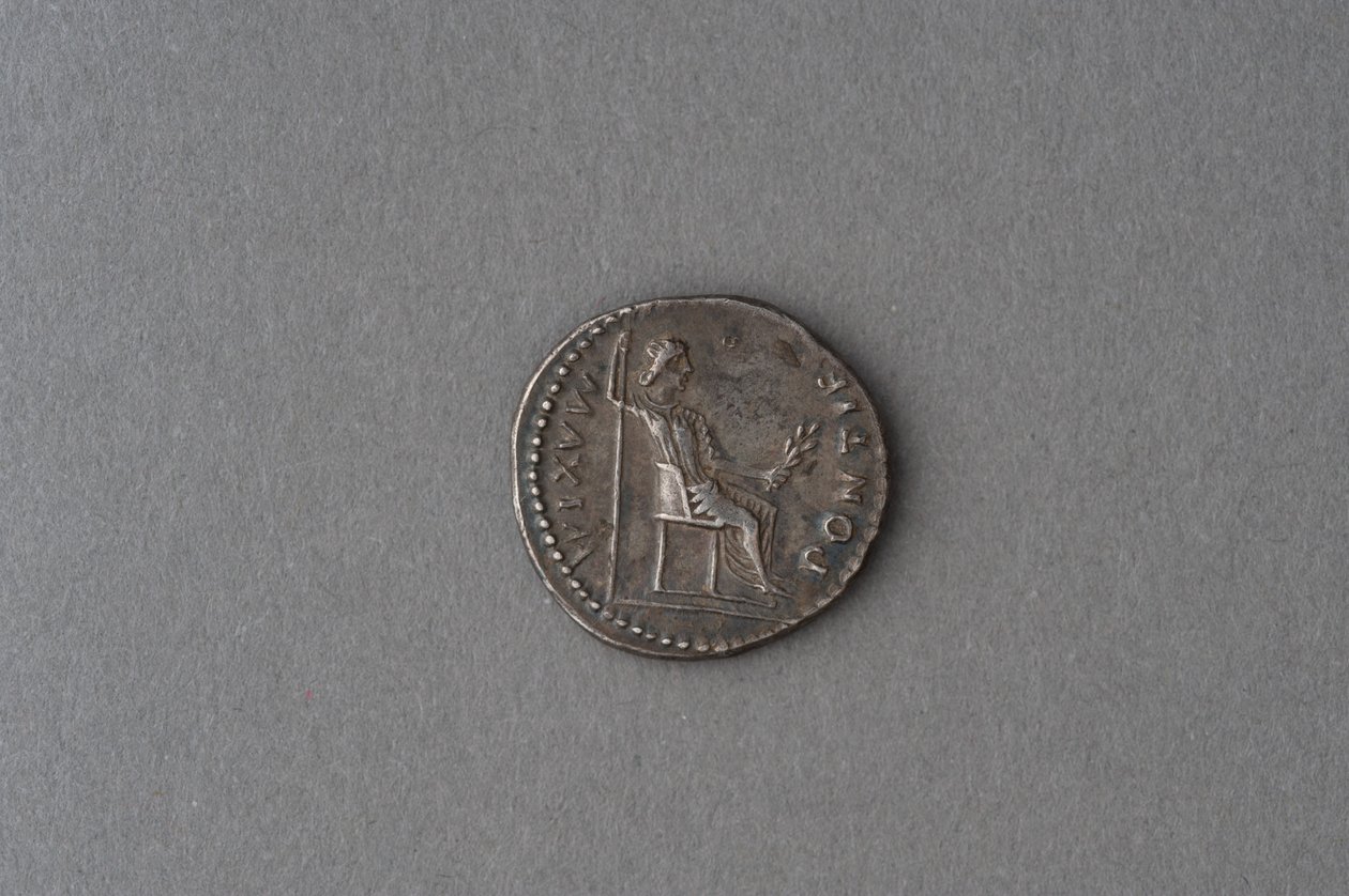 Denarius van Tiberius (zilver) door Roman