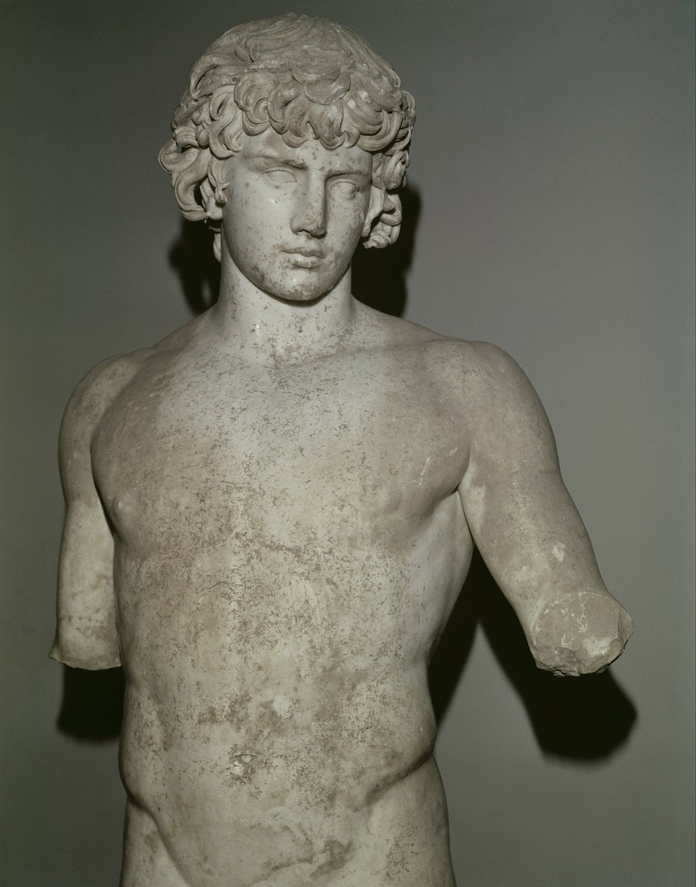 Beeld van Antinous, na 130 AD (detail) door Roman
