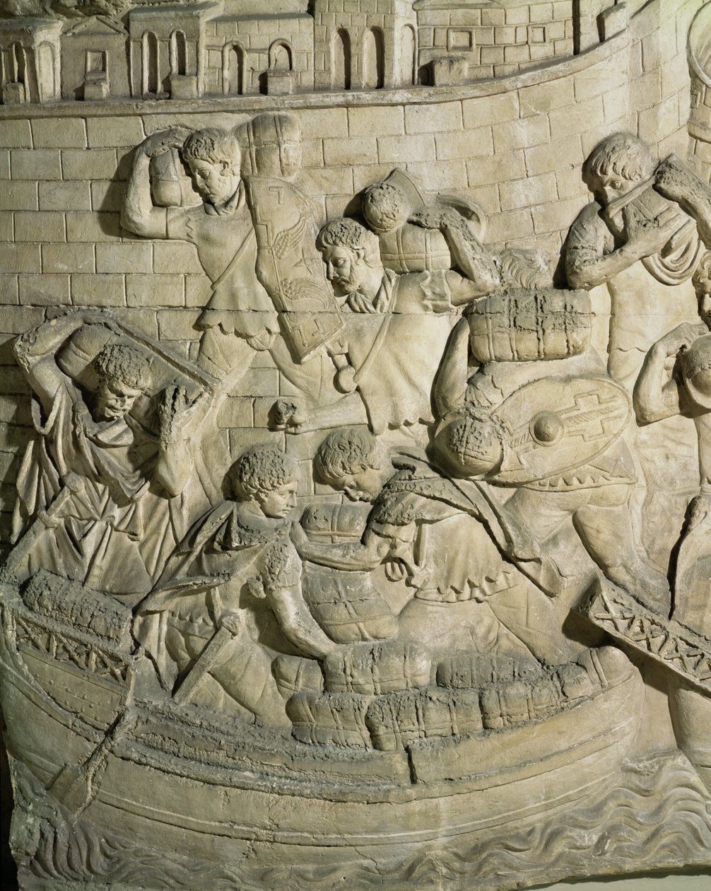 Laden van een schip, detail (gips) door Roman