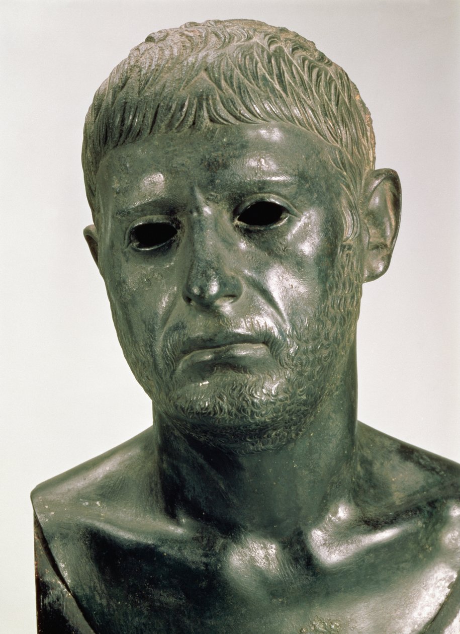 Portret van een onbekende Romeinse krijger, AD 30s door Roman