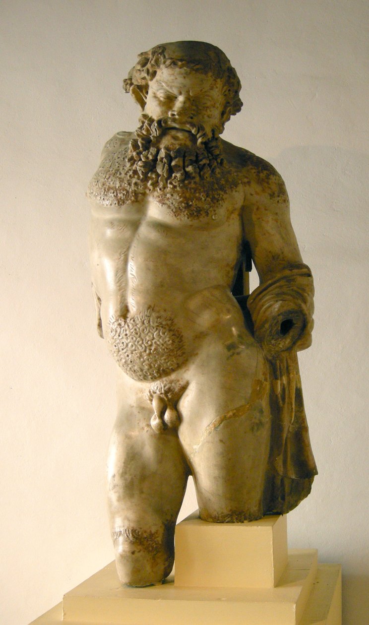 Silenus, dronken, kopie van een Grieks origineel door Roman