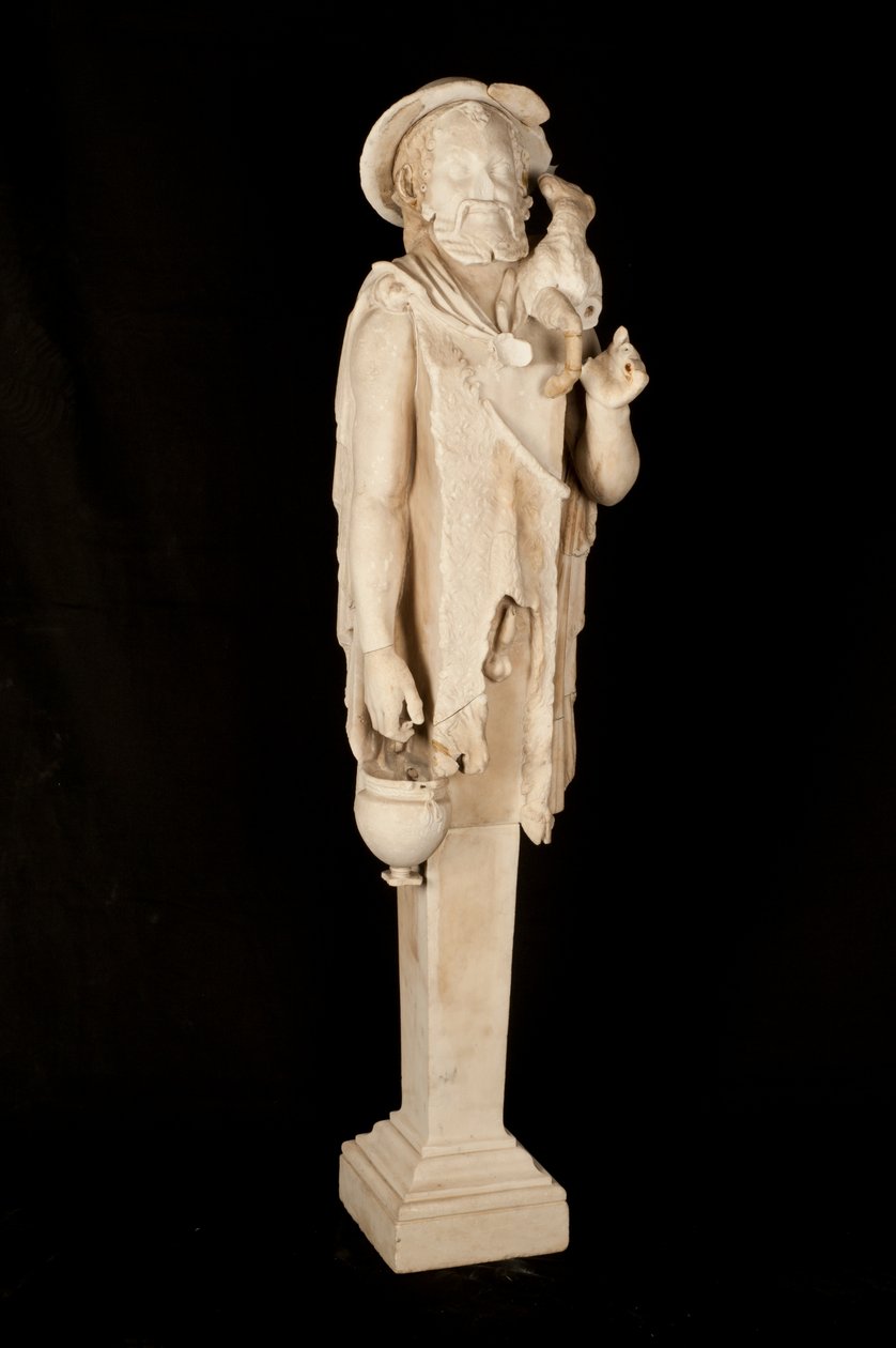 Standbeeld van de god Pan door Roman