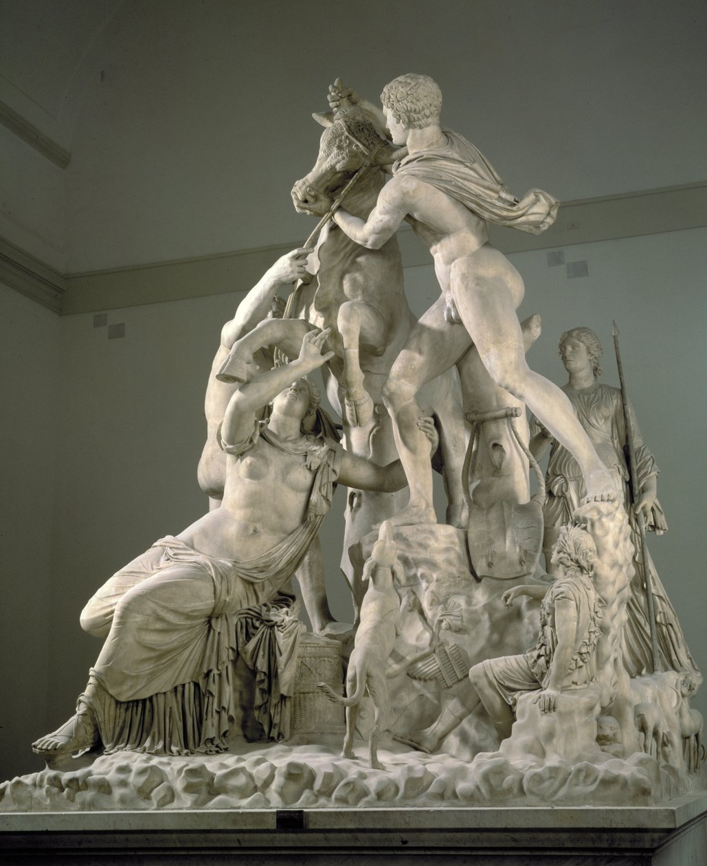 De Farnese Stier, Romeinse kopie van een Grieks origineel door Apollonios van Tralles door Roman