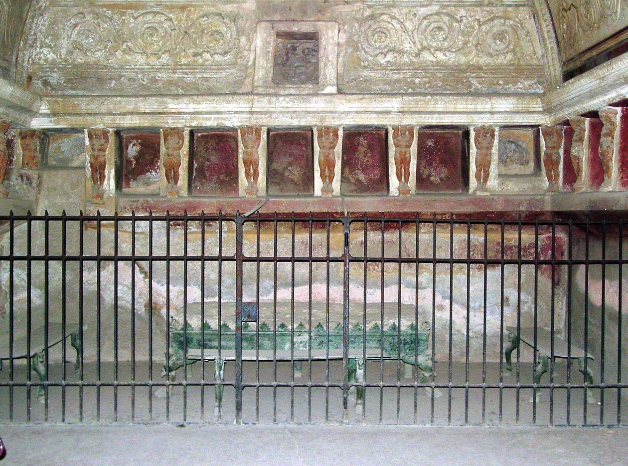 Het tepidarium van de Forum thermae door Roman