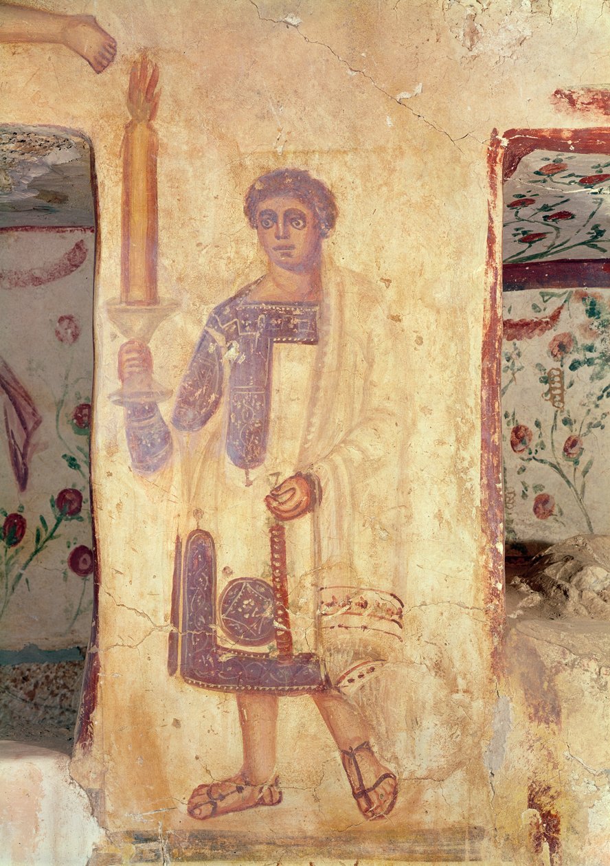 Fakkeldrager, uit het graf van Aelia Arisuth door Roman