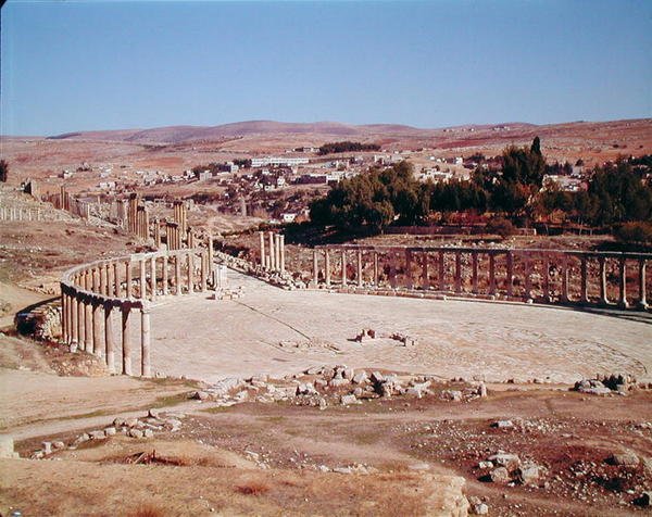 Uitzicht op het Forum (Agora) door Roman