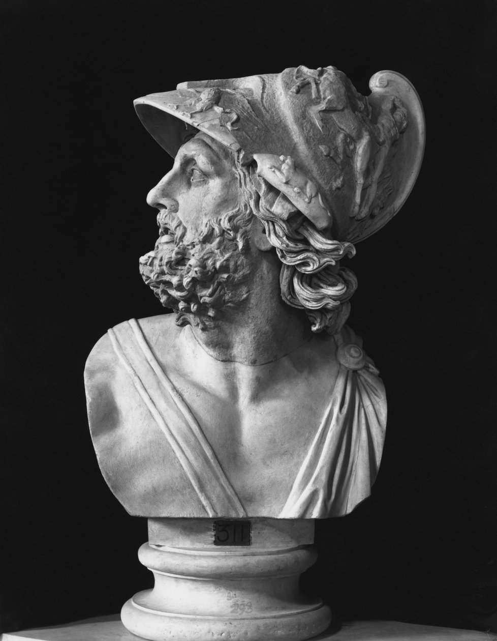 Buste van Menelaus door Roman Roman
