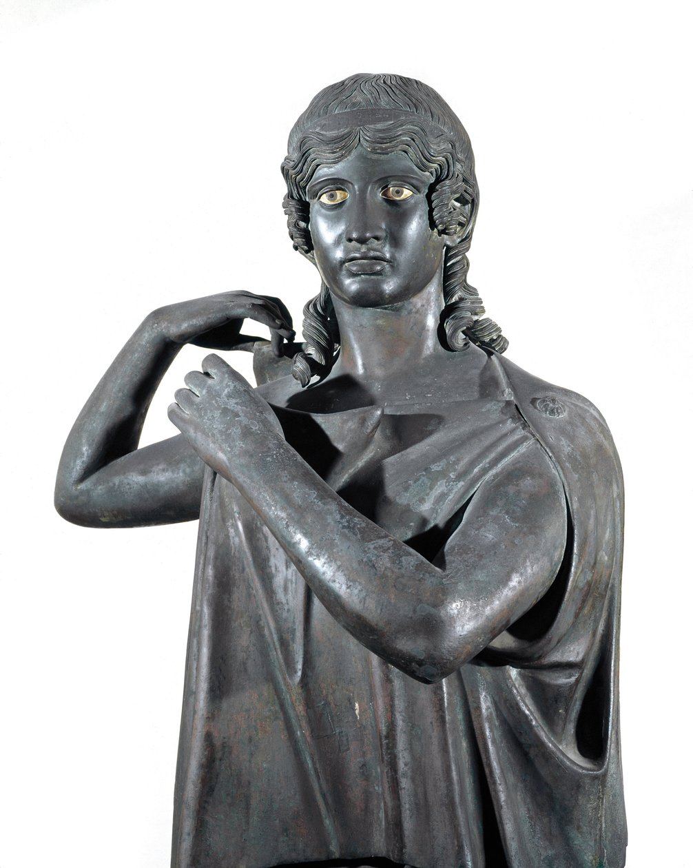 Bronzen beeld van een danseres door Roman