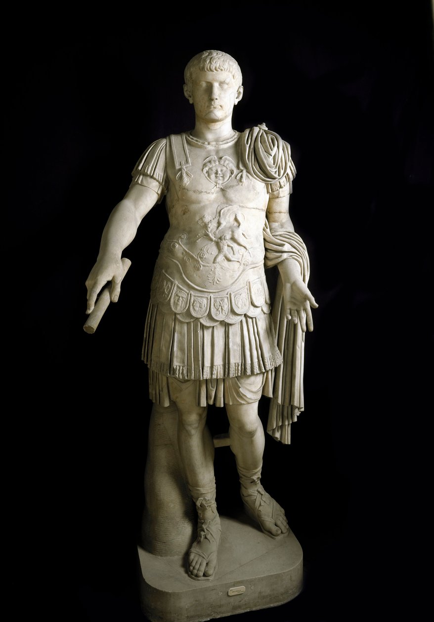 Caius Caesar Germanicus, Romeins keizer (marmer) door Roman