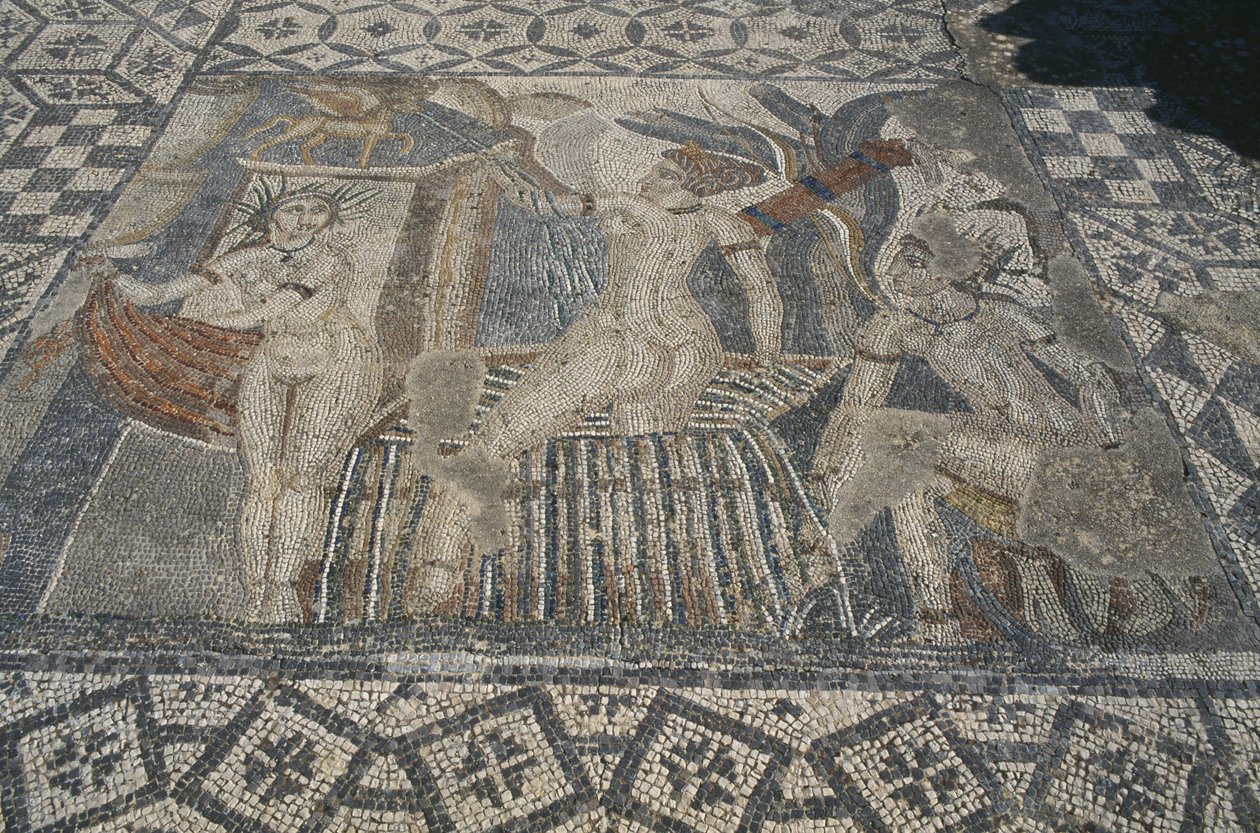 Diana en Actaeon, van de vloer van 
