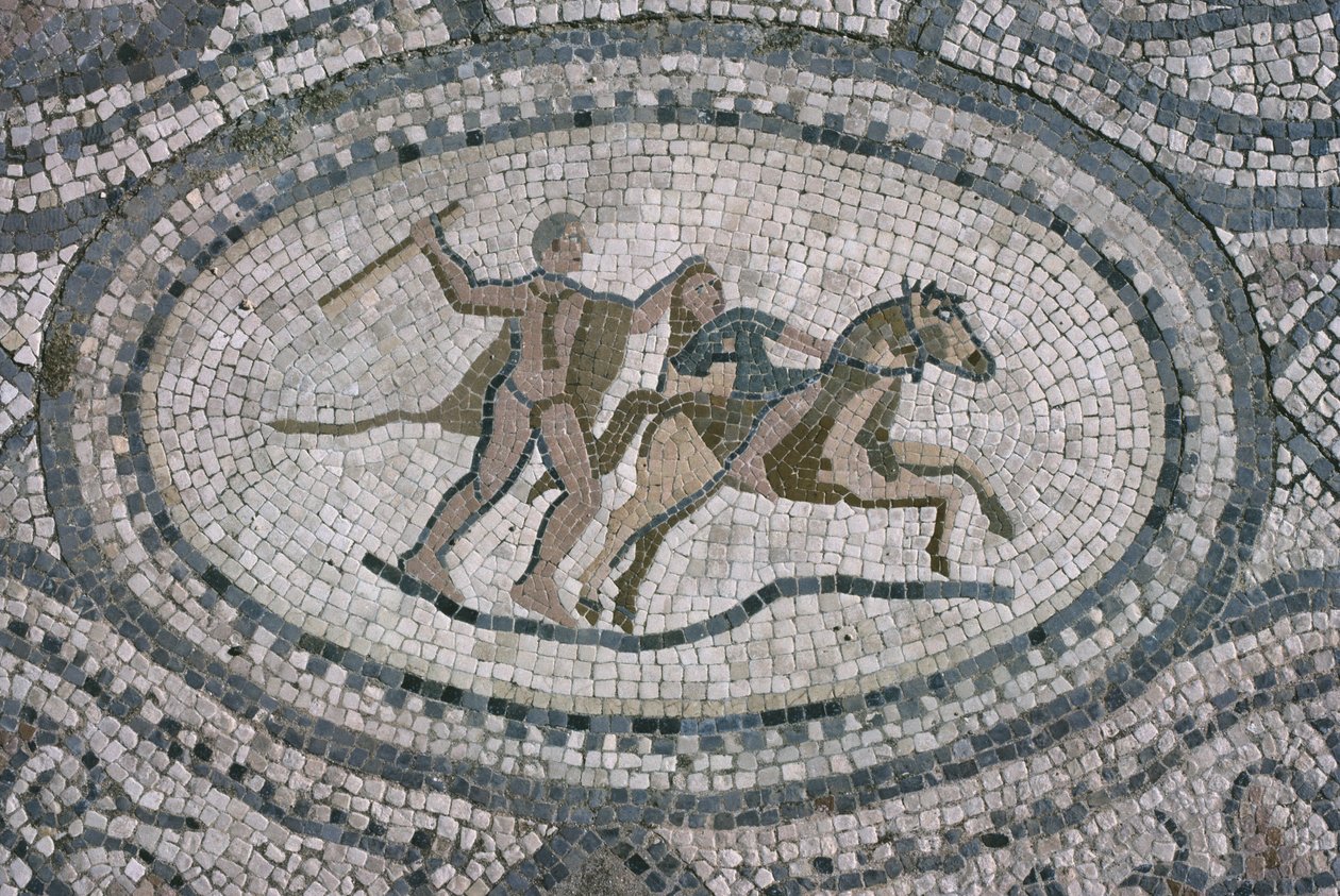 Hercules en de Amazonekoningin, van de vloer van 