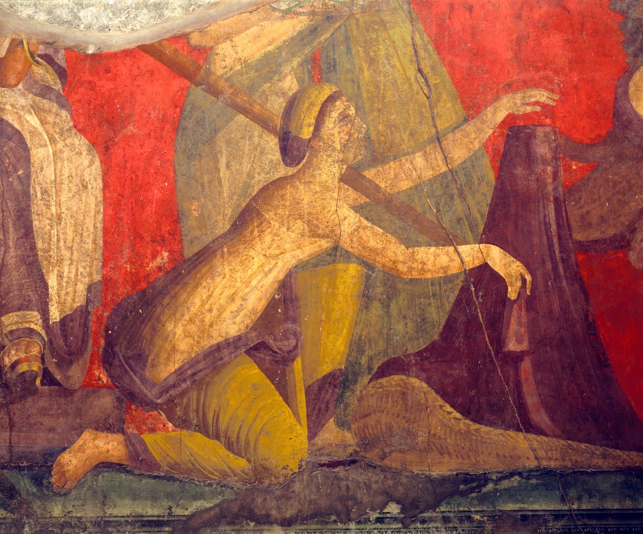 Inwijdingsrituelen van de cultus van Dionysus, fresco uit de Villa Dei Mysteri door Roman