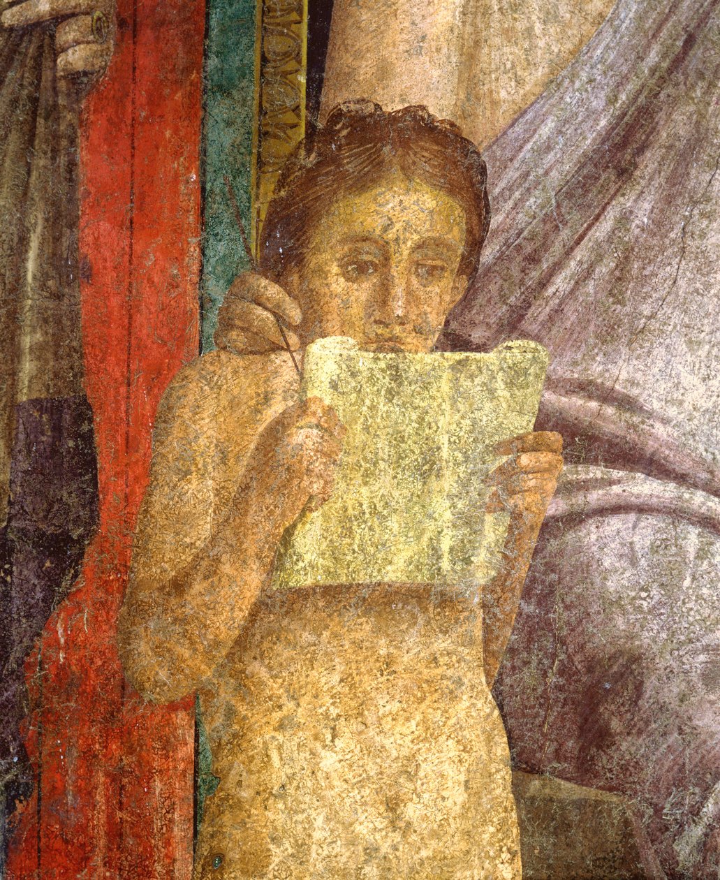Fresco van rituele ceremonie in Villa van de Mysteriën door Roman
