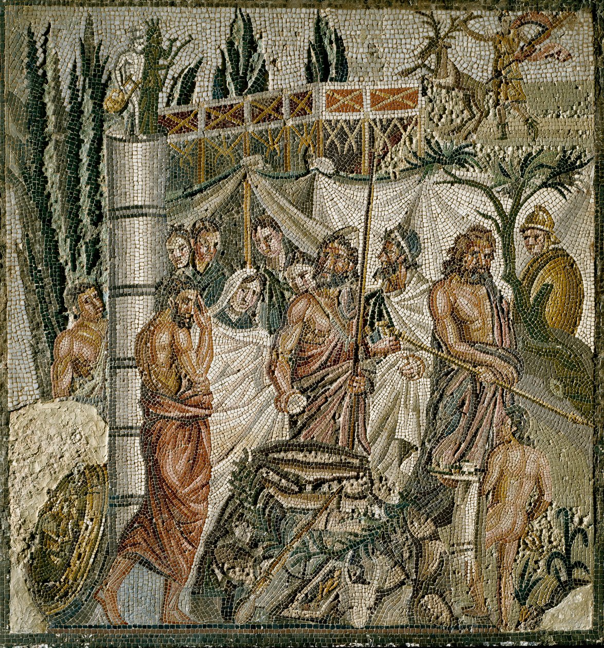 Romeinse kunst: Het offer van Iphigenie door Roman