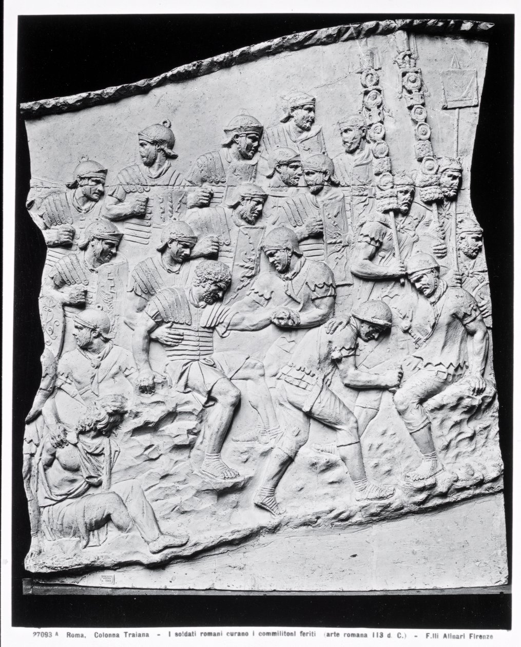 Romeinse Soldaten die de Gewonden Behandelen, een afgietsel van Trajanus