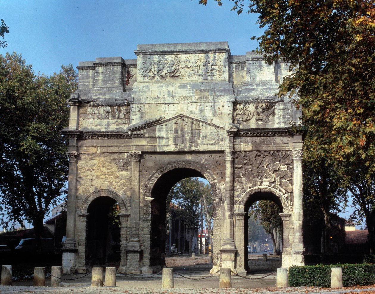 Romeinse kunst: uitzicht op de Triomfboog of Boog van Marius door Roman