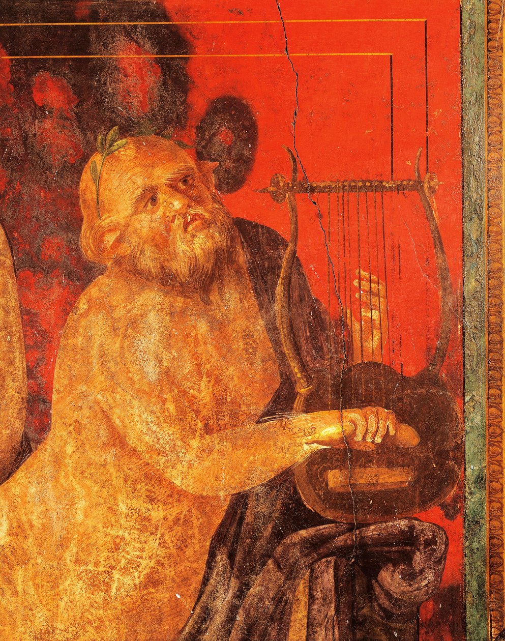 Silenus speelt lier door Roman