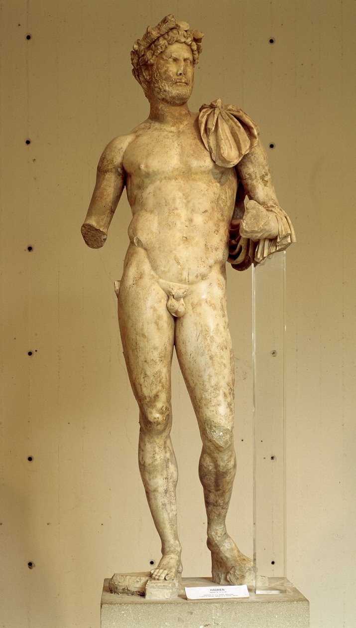 Standbeeld van keizer Hadrianus - Archeologisch Museum van Vaison-la-Romaine, 2e eeuw door Roman