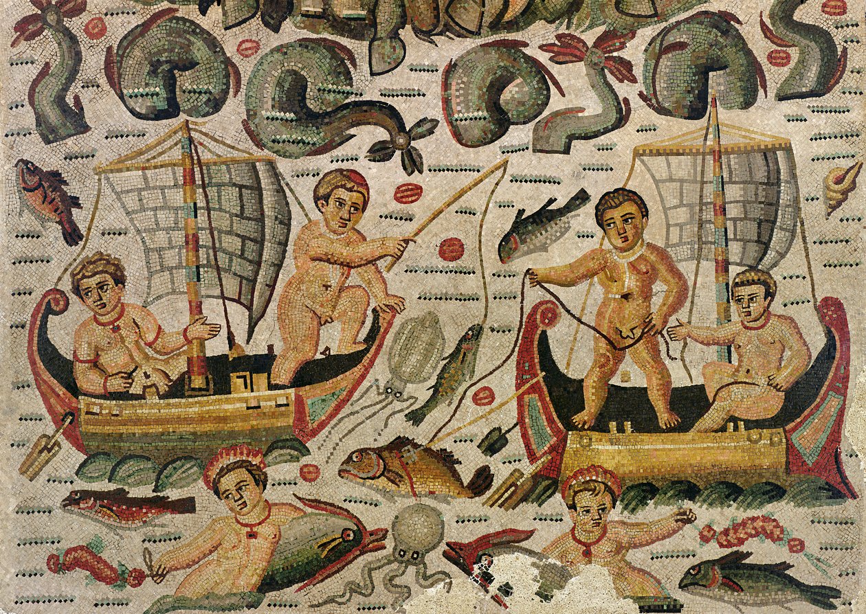 De Triomf van Neptunus en Amphitrite (detail) door Roman