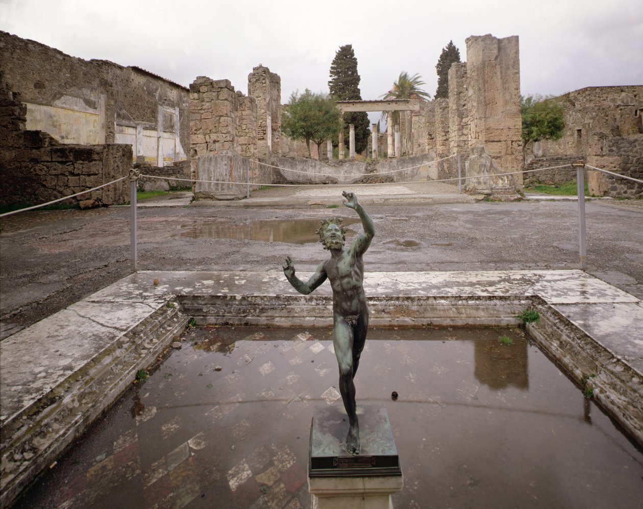 Uitzicht op de Casa del Fauno (Huis van de Faun) door Roman