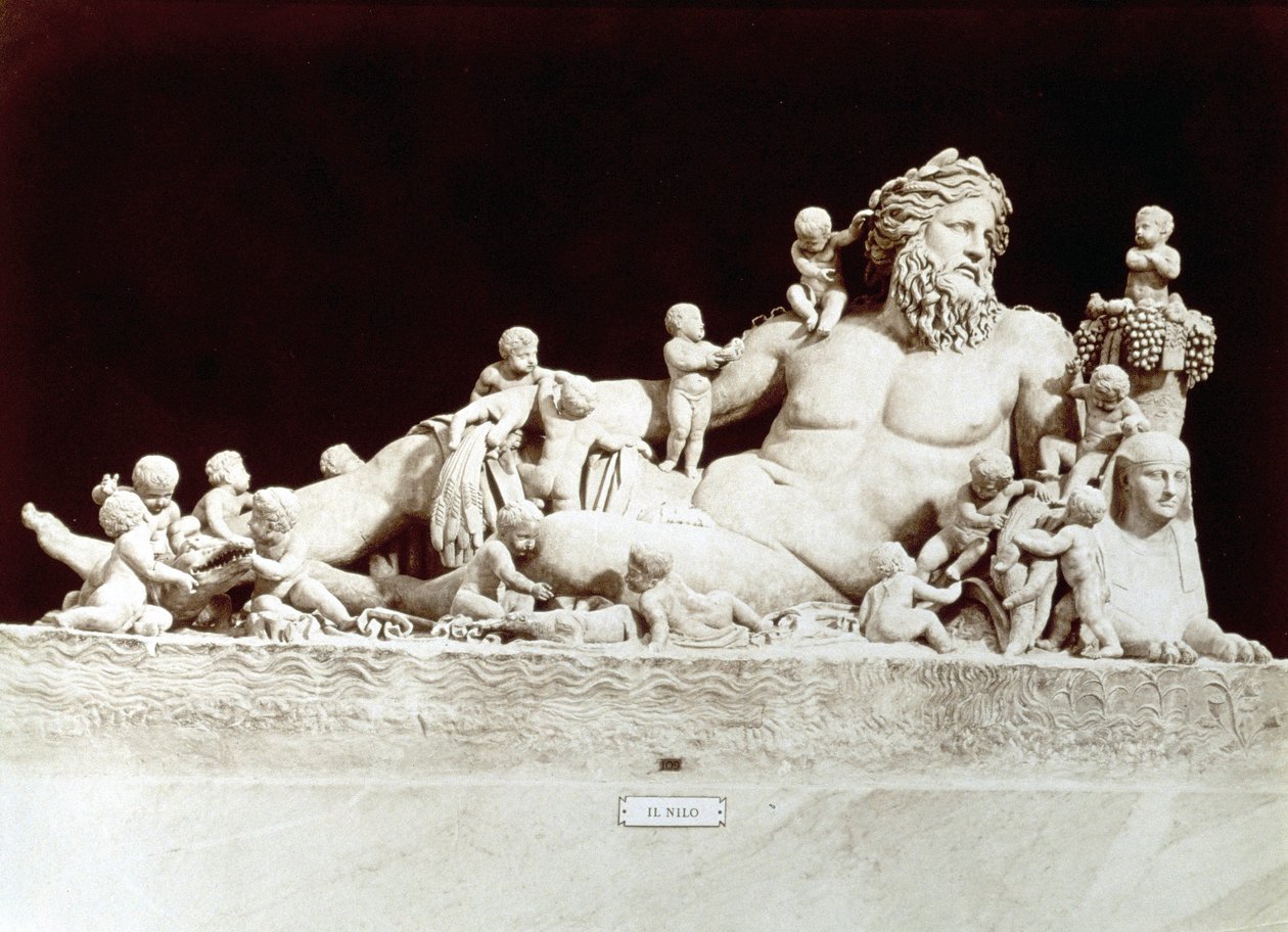 Allegorie van de Nijl (marmer) door Roman Roman