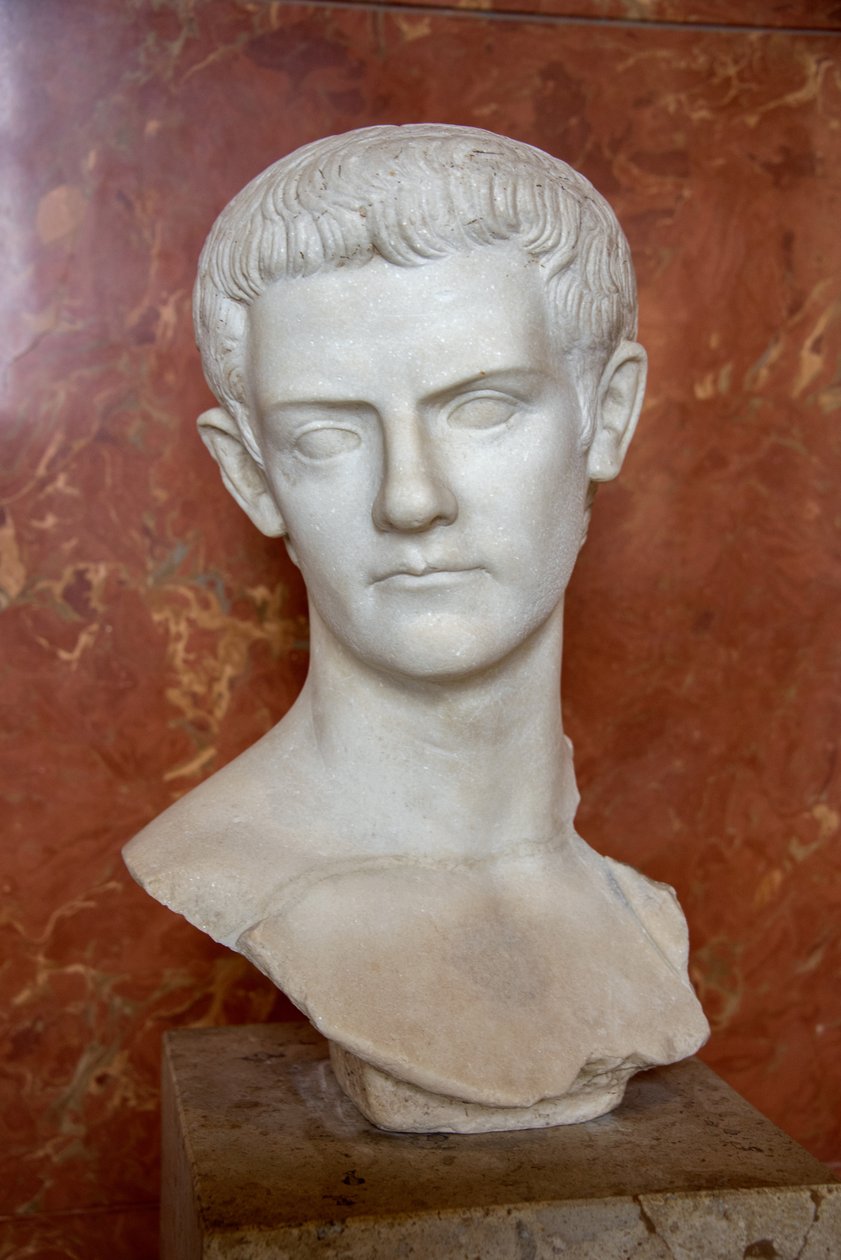 Kunst Rome Buste van keizer Caligula (12 - 41 n.Chr.) marmer door Roman Roman