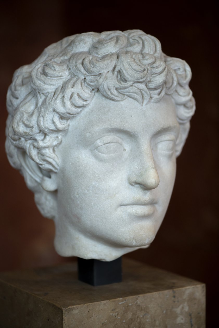 Kunst Rome Hoofd van de Romeinse keizer Marcus Aurelius Jong (121 - 180 AD) marmer door Roman Roman