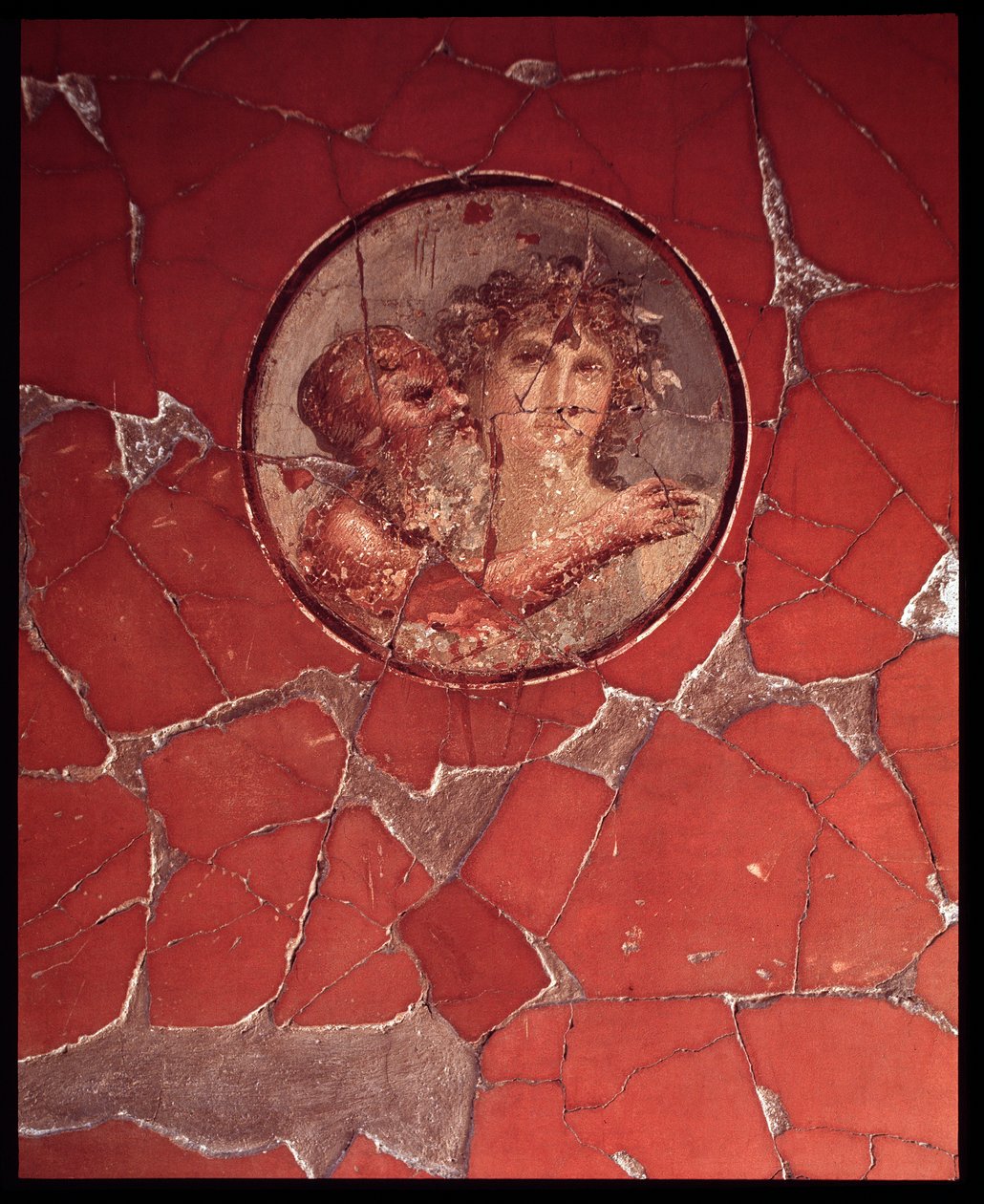 Bacchus met een sater door Roman Roman