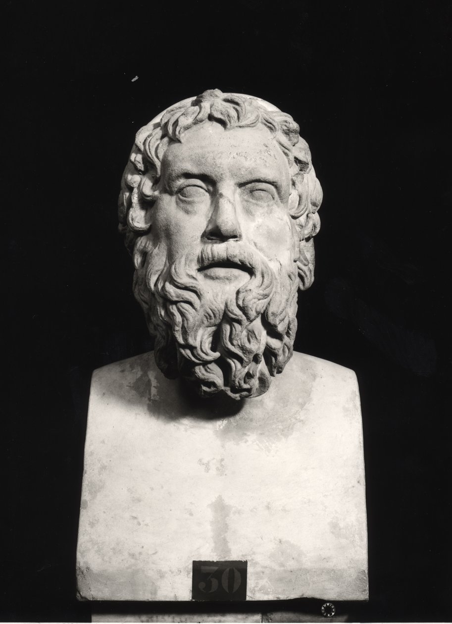 Buste van Aristophanes door Roman Roman