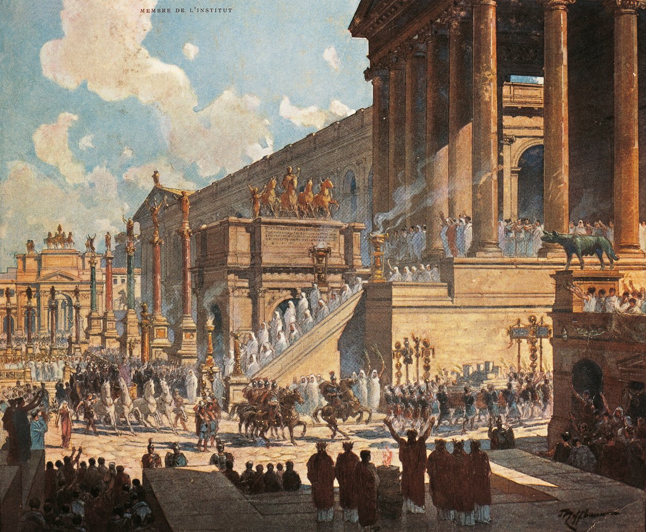 Frankrijk, Parijs, Het Romeinse Forum door Roman Roman
