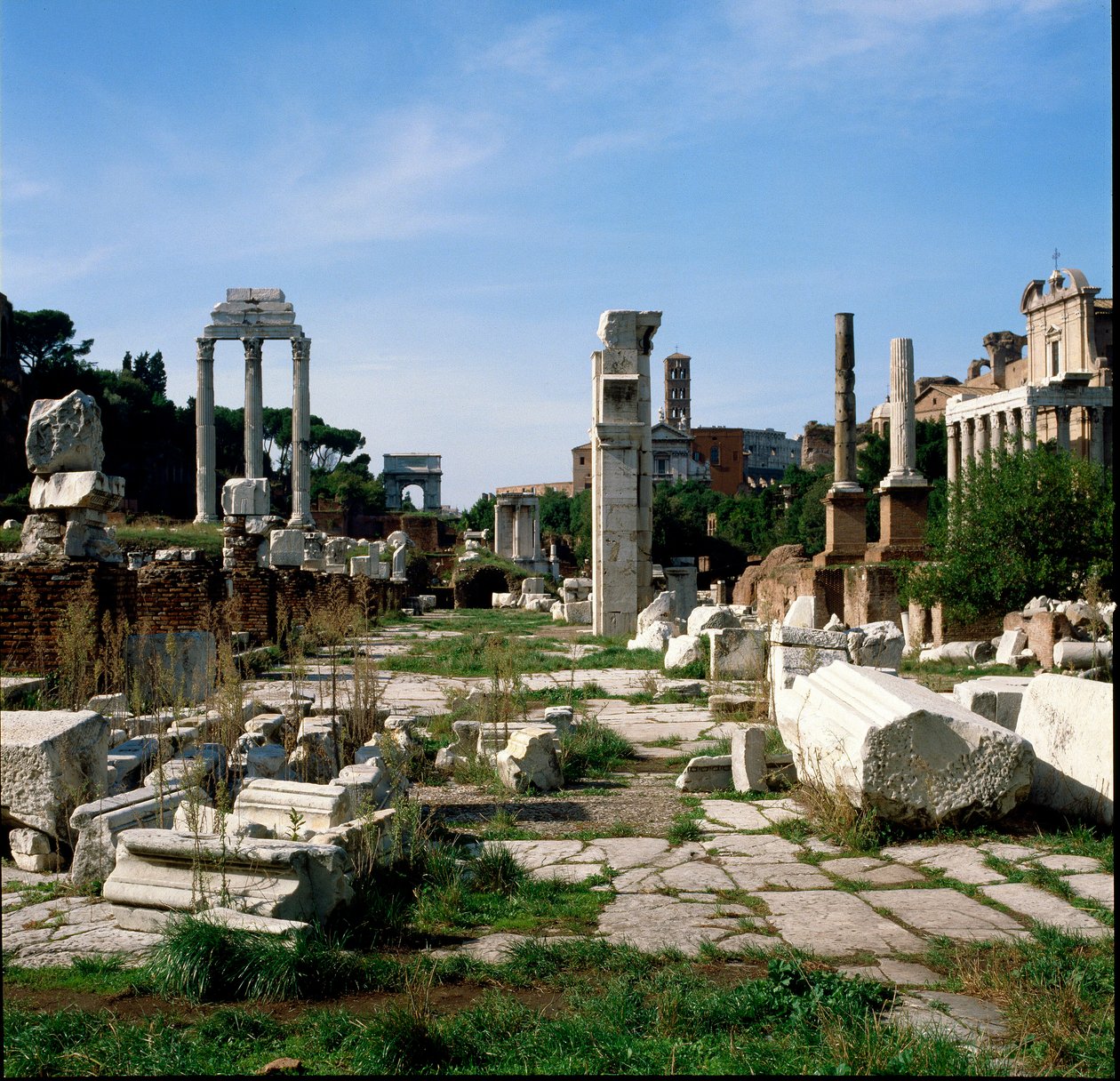 Romeinse kunst: uitzicht op het Forum (foro romano) door Roman Roman