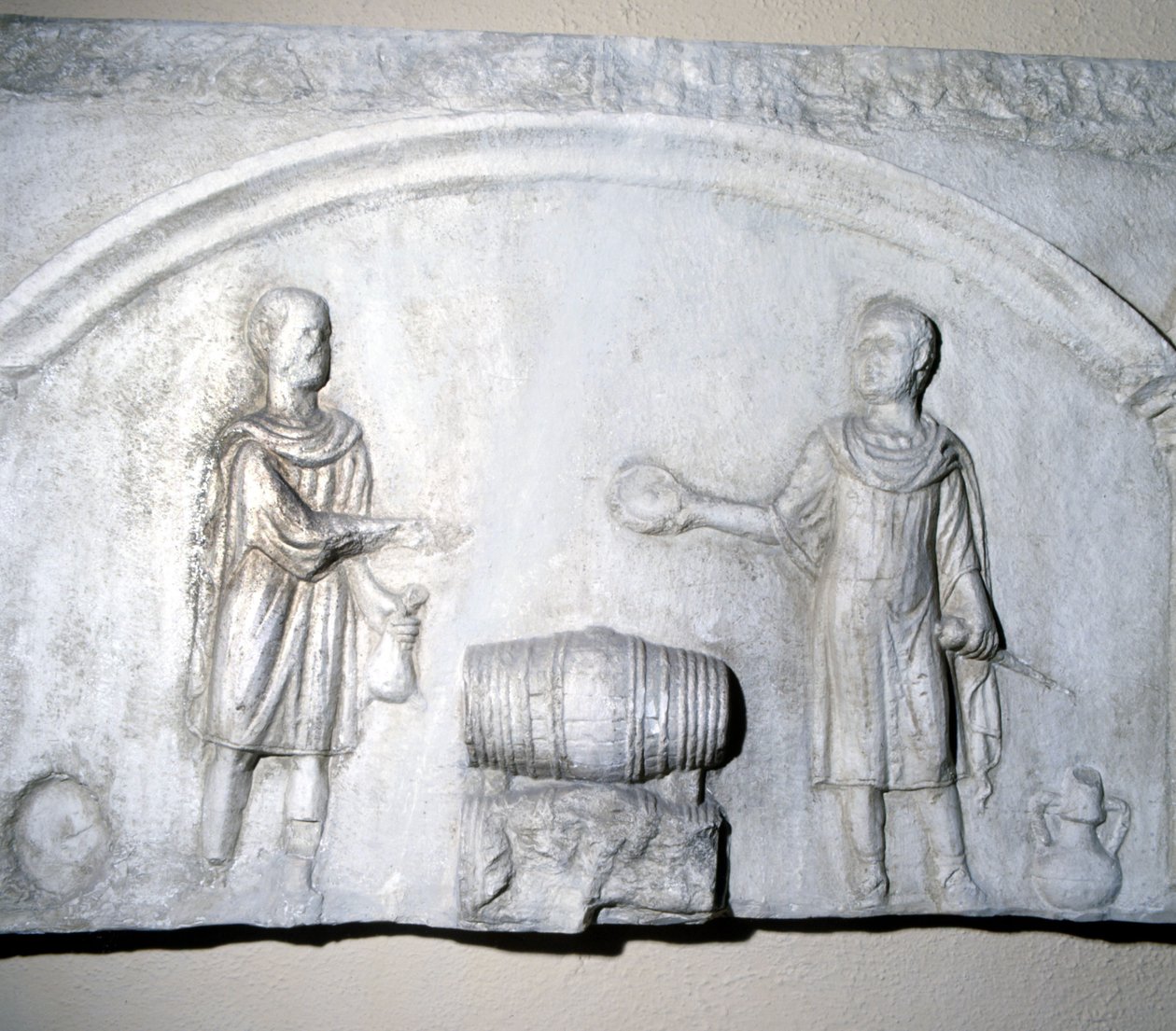Bord van de wijnhandelaar in de Romeinse tijd door Roman Roman