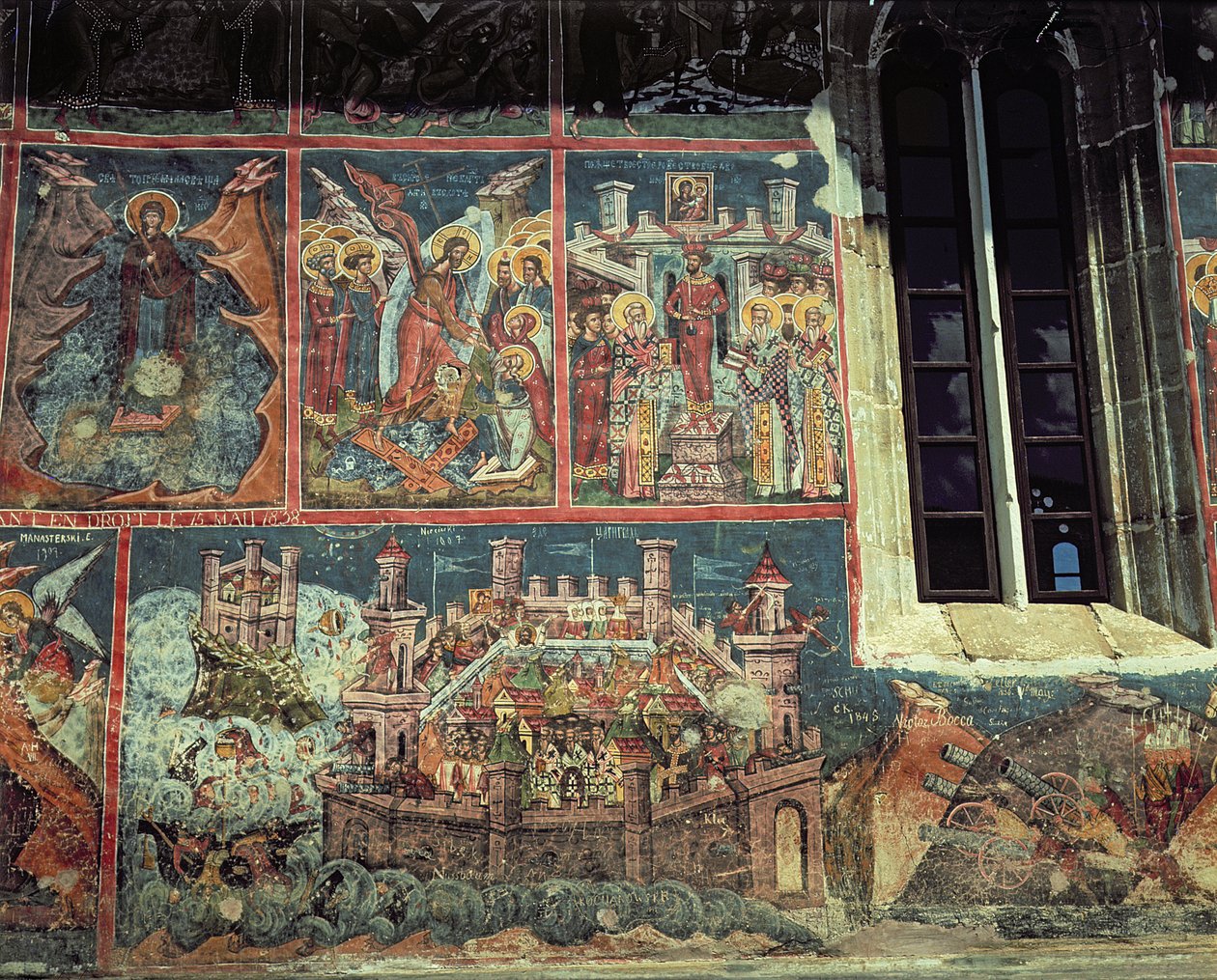 Beleg van Constantinopel door Sultan Mehmet II in 1453 door Romanian School