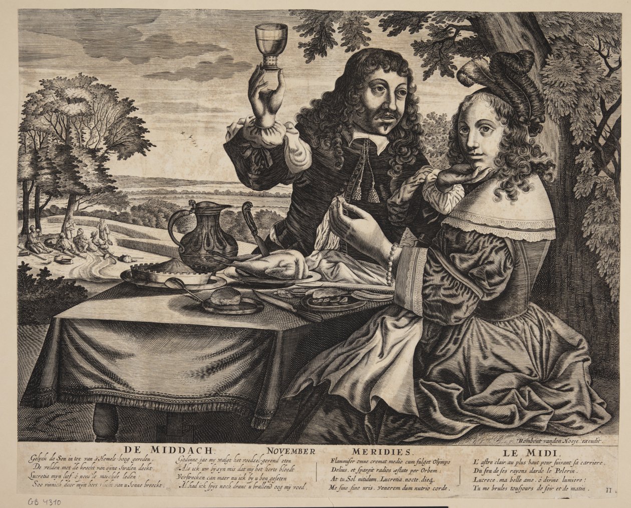 Middag (De middach - Meredies - Le midi) door Rombout Van den Hoeye