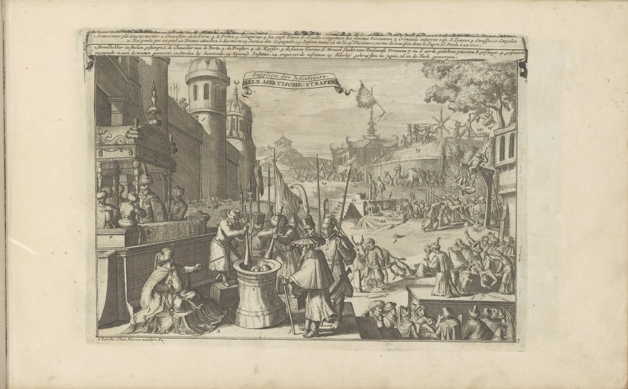 Aziatische straffen door Romeyn de Hooghe