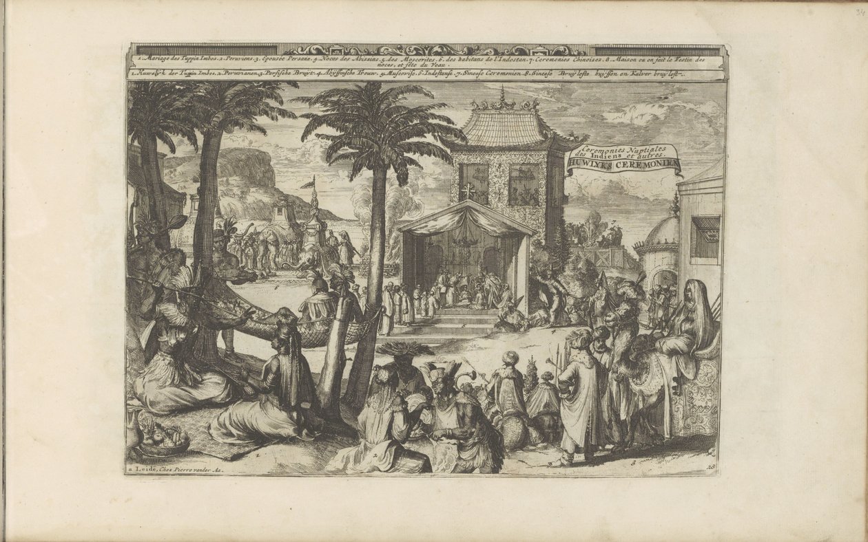 Huwelijksceremonieën door Romeyn de Hooghe